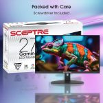 Sceptre New 27-inch Gaming Monitor 100Hz 1ms DisplayPort HDMI x2 100% sRGB AMD FreeSync Build-in Speakers, Eye Care Frameless Machine Black 2025 (E275W-FW100T) - Image 4