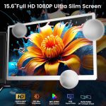 S6 Laptop Screen Extender | Silver | 15.6'' | FHD 1080P | 86% NTSC | Triple Laptop Monitor Extender | Working with Windows, Mac, DeX, Chrome, Desktop, Mini PC - Image 3