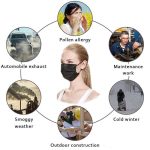 LEMENT 100 Pcs Disposable Face Masks, 3 Ply Face Masks Black Disposable Mask, (Disposable face mask) - Image 4