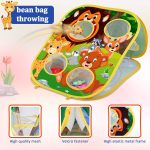 Animal Bean Bag Toss Game Toy Outdoor Toss Game, Family Party Party Supplies for Kids, Gift for Boys Birthday or Christmas for Toddlers Ages 3 4 5 6 Year Old - Image 3