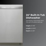 Kenmore 24" Built-In Dishwasher - Quiet Tub with TurboDry, Leak, & SmartWash Soil Detection - 15 Place Settings - 49 DBA - ENERGY STAR Certified - Fingerprint Resistant Stainless Steel - Image 3