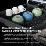 Kenmore 24" Built-In Dishwasher - Quiet Tub with TurboDry, Leak, & SmartWash Soil Detection - 15 Place Settings - 49 DBA - ENERGY STAR Certified - Fingerprint Resistant Stainless Steel - Image 4