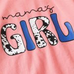 Toddler Girl Clothes Long Sleeve Cartoon & Letter Graphic Top + Fruit Stationery Print Flared Leg Pants - Image 4