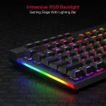 Redragon K580 PRO Wireless RGB Gaming Keyboard, 3-Modes 104 Keys Mechanical Keyboard w/Hot-Swap Socket, Dedicated Media Controls & Onboard Macro Recording, Linear Red Switch - Image 4