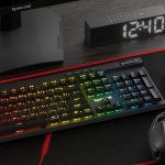 Redragon K580 PRO Wireless RGB Gaming Keyboard, 3-Modes 104 Keys Mechanical Keyboard w/Hot-Swap Socket, Dedicated Media Controls & Onboard Macro Recording, Linear Red Switch - Image 5
