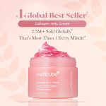 medicube Collagen Jelly Cream- Niacinamide & Freeze-Dried Hydrolyzed Collagen-Boosts skin barrier hydration & gives 24h Glow & Firmer looking skin | No artificial color, Korean skincare (3.71 fl.oz.) - Image 3