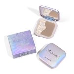 ELLESY Highlighter Makeup Palette Silky Texture Face Sculpting Highlighter Contouring Palette Lightweight Makeup Kit Grey Toned Natural Looking Contour Powder with brush-C01 - Image 3