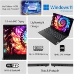 Lenovo 15.6" FHD Laptop Computer for Home Student Study and Business, Intel Dual-Core Processor, 16GB DDR4 RAM, 1TB PCIe SSD, WiFi 6, Bluetooth 5.2, RJ-45, HDMI - Image 3