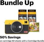 KODAK Mini Shot 2 Retro 4PASS 2-in-1 Instant Digital Camera and Photo Printer (2.1x3.4 inches) Initial 8 Sheets + 60 Sheets Bundle, Yellow - Image 3