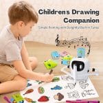Drawing Robot for Kids with 150 Cards, Voice Interactive Educational Drawing Machine, Montessori Painting Learning Toys for 3 4 5 6 7 8 Year Old Boys Girls Birthday Party - Image 4