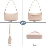 NIUEIMEE ZHOU Shoulder Bag for Women Retro Vegan Leather Classic Tote HandBags Purses with Zipper Closure - Image 3