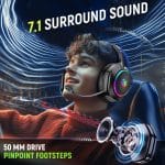 Tatybo Wireless Gaming Headsets for Ps5 Ps4 PC, 2.4GHz USB & Type-C Gaming Headphones, 40H+ Hrs & 7.1 Surround Sound with Noise Canceling Microphone for Switch Phone - Image 3