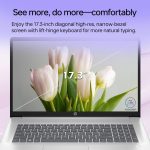 HP Essential Laptop, 17.3" FHD Display, Intel Core i5-1334U, 16GB RAM, 1TB PCIe M.2 SSD, Wi-Fi 6, Webcam, Backlit Keyboard, Windows 11 Home, Silver - Image 4