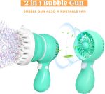 Sloosh Bubble Machine Gun with Removable Fan Solution Refill, Rocket Shape Bubble Guns Blaster for Kids Adults, Summer Toys, Party, Easter, Birthday Gift, Outdoor - Image 3