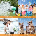 Sloosh Bubble Machine Gun with Removable Fan Solution Refill, Rocket Shape Bubble Guns Blaster for Kids Adults, Summer Toys, Party, Easter, Birthday Gift, Outdoor - Image 5