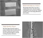 Outdoor Washing Machine Cover,Washer/Dryer Cover Suit Most Top Load or Front Load Waterproof Suncreen Dustproof All Weather Protection Large (27"Wx26"Dx43"H-2 PCS, Grey) - Image 3