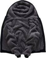 SECOOD Kids Hoodie Fleece Jacket Warm Sherpa Lined Zip Up Hooded Sweatshirt Soft Winter Coat Boys Girls School Outerwear - Image 3