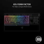 Razer BlackWidow V4 Mini HyperSpeed Wireless Hot Swappable 65% Gaming Keyboard: HyperSpeed Wireless & Bluetooth 5.0 - Orange Switches Tactile & Quiet - Phantom Pudding Keycap - 200 Hr Battery - Image 3