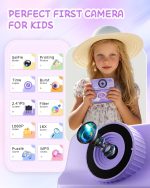 Kids Camera Instant Print, Dual-Lens Digital Video Camera with 32GB SD Card, 5-Color Paper, Portable Carry Case, Christmas Birthday Gift for Boys Girls Ages 3-12 - Image 4