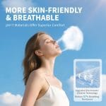 akgk KN95 Face Mask 50 PCS, Breathable Protection Masks, Individually Wrapped, 5-Ply KN95 Black Masks, Cup Dust Safety Masks - Image 3