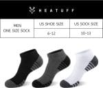Heatuff Mens Cushioned Ankle Socks, Breathable Moisture Wicking Low Cut Casual Socks (7 Pairs) - Image 3