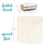 Infantino Foldable Soft Foam Play Mat, Baby Play Mat for Tummy Time & Floor Play, Lightweight, Easy to Store, Wipeable, Rainbows - Image 3