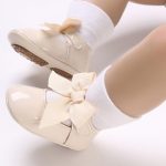 E-FAK Baby Girls Shoes Mary Jane Flats Shoes Anti-Slip Soft Rubber Sole Toddler First Walkers Princess Dress Shoes - Image 3
