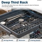 Sharp SDW6888JS 42 dBA Stainless Fully Integrated Built-in Smart Dishwasher - Image 4