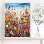 HITIRECOVI Wild Flowers Paint by Numbers Kits for Adults,Flower Paint by Numbers Kits,Adult Paint by Number Kits on Canvas Flowers,Home Wall Decor(16x20in) - Image 3