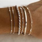 DEARMAY Dainty Silver Plated Bracelets for Women Trendy, Silver Jewelry Set for Women Bracelets for Women Paperclip Box Herringbone Figaro Rope Chain Bracelet Fashion Pack Gifts for Women - Image 3
