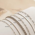 DEARMAY Dainty Silver Plated Bracelets for Women Trendy, Silver Jewelry Set for Women Bracelets for Women Paperclip Box Herringbone Figaro Rope Chain Bracelet Fashion Pack Gifts for Women - Image 5