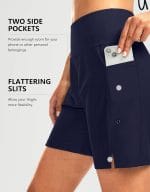 G Gradual Women's 7" Long Swim Board Shorts High Waisted Quick Dry Beach Swimming Shorts for Women with Liner Pockets - Image 6