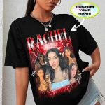 Generic Personalized Bootleg Rap Shirts for Girlfriend & Boyfriend, Custom Tee with Vintage Face Photo, Gift Idea for Birthday and Valentines Day Black, Small-XX-Large - Image 5