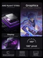 2025 Gaming Laptop, 15.6inch Laptop Computer with AMD Ryzen 7 5700U(8C/16T, Up to 4.3GHz), 16GB RAM 512GB NVMe SSD Windows 11 Laptop, Radeon RX Vega 8 Graphics,WiFi 6 - Image 3