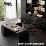 Ergonomic Office Chair, Big and Tall Mesh Computer Gaming Chair with Headrest, Work Chair with Adaptive Lumbar Support, 5D Armrest,90-130°Tilt, Model Zen (All Black) - Image 4