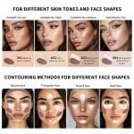 MAEPEOR 2-in-1 Contour Highlighter Stick Non-greasy and Non-drying Contour Pen Long Lasting Waterproof Face Brighten Contouring Makeup Pen (01 Nude & Warm Amber) - Image 4
