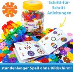 Brain Flakes 500 Piece Set, Ages 3+, Interlocking Plastic Disc Toy for Creative Building, Educational STEM Learning, Construction Block Play for Kids, Teens, Adults, Boys, and Girls - Image 3