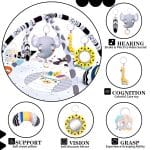 Baby Gym Play Mat, 8-in-1 Tummy Time Mat & Activity Gym, Washable Ball Pit, Infant Play Mat with Detachable Toys for Sensory Exploration and Motor Skill Development - Image 3