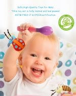 Bloobloomax Baby Rattles Toys for 0-12 Month, Infant Girl Boy Toys for Babies 3-6 Months, Newborn Hand & Foot Toys for 0 to 9 Months, Baby Shower Gifts Set with Wrist Rattle Socks - Image 3