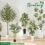 4FT Artificial Sumac Tree in White Pot, Real Touch Silk Faux Plant Indoor Outdoor - Lifelike Fake Tree for Home, Office, Living Room, Lobby, Patio Decor - Image 5