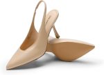 DREAM PAIRS Women's Heels Slingback Stiletto Pumps Shoes Pointed Closed Toe Kitten Heels Dress Bridal Elegant Wedding Sexy Party - Image 5