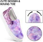 K KomForme Toddler Sneakers for Girls Boys Slip On Canvas Walking Shoes - Image 4