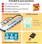 HP 17.3" Business & Student Laptop, 32GB RAM 2.5TB Storage (2TB SSD+512 GB Docking Station Set), 8-Cores Intel Core i3, Windows 11 Pro & Microsoft Office Included, PLUSERA Earphones, Silver - Image 3