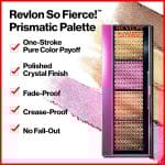 Revlon So Fierce Prismatic Eyeshadow Palette, Eye Makeup, Ultra Creamy Pigmented in Blendable Matte & Pearl Finishes, 961 That's A Dub, 0.21 oz - Image 3
