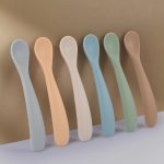 Baby Spoons, 6 Pack First Stage Silicone Feeding Spoons, Soft Tip Feeding Baby Utensils, Baby Led Weaning Supplies Training Spoons, Dishwasher and Boil Safe - Image 5