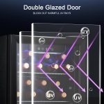 Antarctic Star Wine Cooler, Beverage Refrigerator,16 Bottle 68 Can Freestanding Wine Cellar Front Glass Door for Home and Bar, Digital Temp Control, Blue LED, 1.7 Cu.Ft. - Image 4