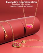 AICase 18K Gold Plated Pendant Necklace for Women,Fashion Jewelry,Anniversary Birthday Gifts for Women/MoM/Sister/Friends/Her/Wife/Grandma/Coworker Mother's Day gifts for MoM - Image 3