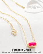 AICase 18K Gold Plated Pendant Necklace for Women,Fashion Jewelry,Anniversary Birthday Gifts for Women/MoM/Sister/Friends/Her/Wife/Grandma/Coworker Mother's Day gifts for MoM - Image 4