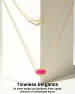 AICase 18K Gold Plated Pendant Necklace for Women,Fashion Jewelry,Anniversary Birthday Gifts for Women/MoM/Sister/Friends/Her/Wife/Grandma/Coworker Mother's Day gifts for MoM - Image 5