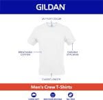 Gildan Mens Crew T-Shirts, Multipack, Style G1100 - Image 3